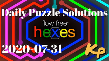Flow Free Hexes - Daily Challenge - 2020-07-31 - July 31st 2020