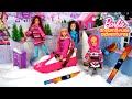 Barbie Doll Winter Road Trip Routine - DreamHouse Adventures Episode