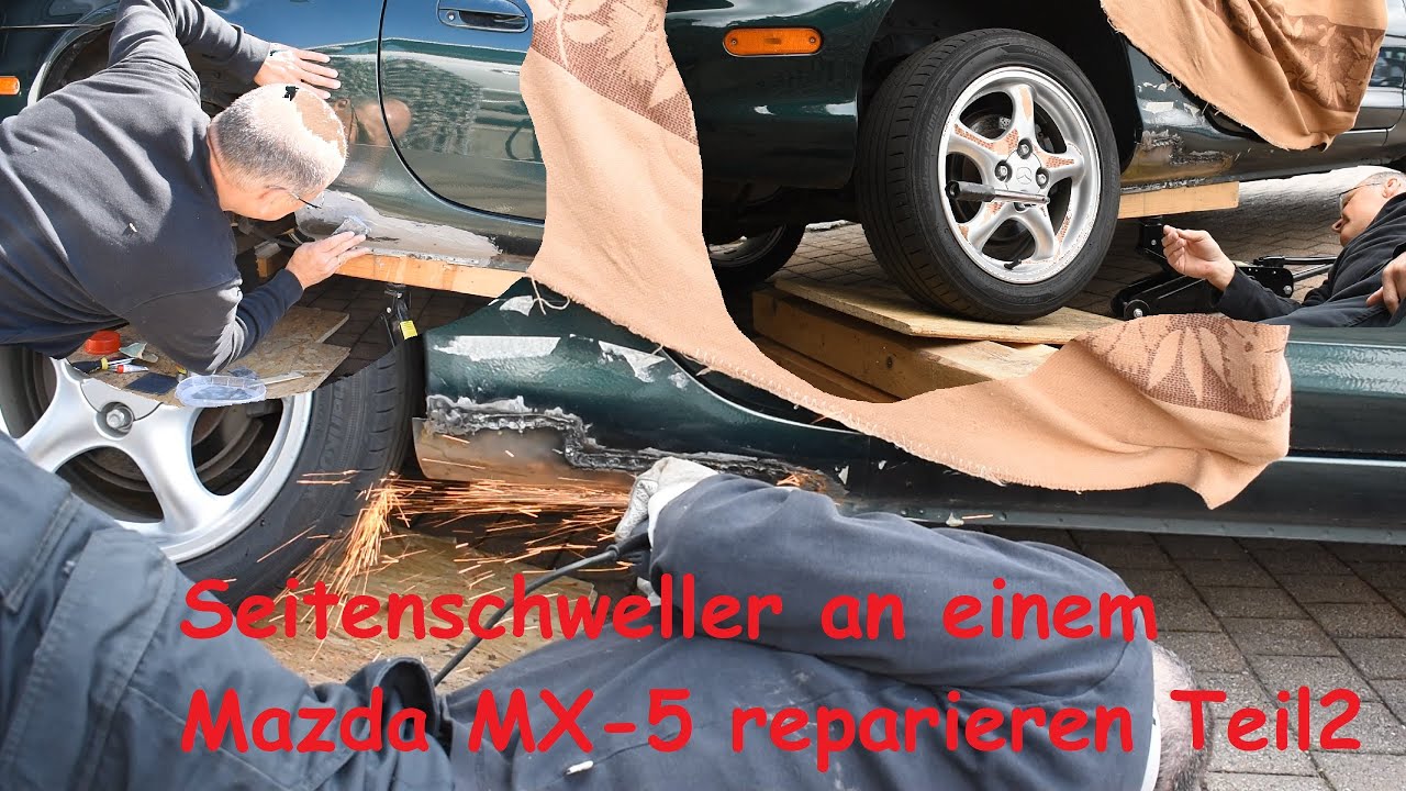 Seitenschweller am Mazda MX-5 reparieren Teil 2