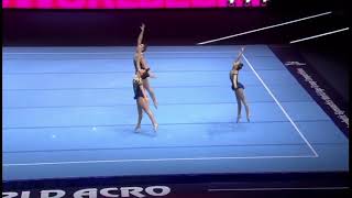 Acrobatic World Championship 2022 Balance Bronze Medal- Hanna, Larissa & Paula