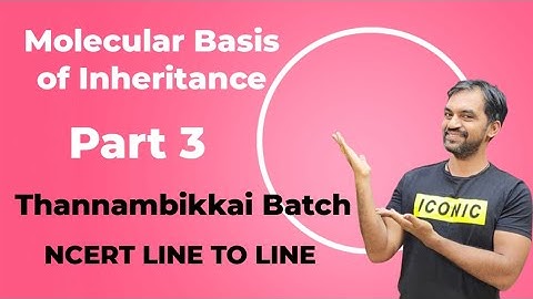Molecular Basis of Inheritance | Part 3 | NCERT Line to Line | Thannambikkai Batch