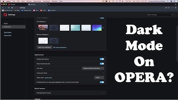 How to ENABLE Dark Mode on Opera Web Browser using a Mac Computer | New