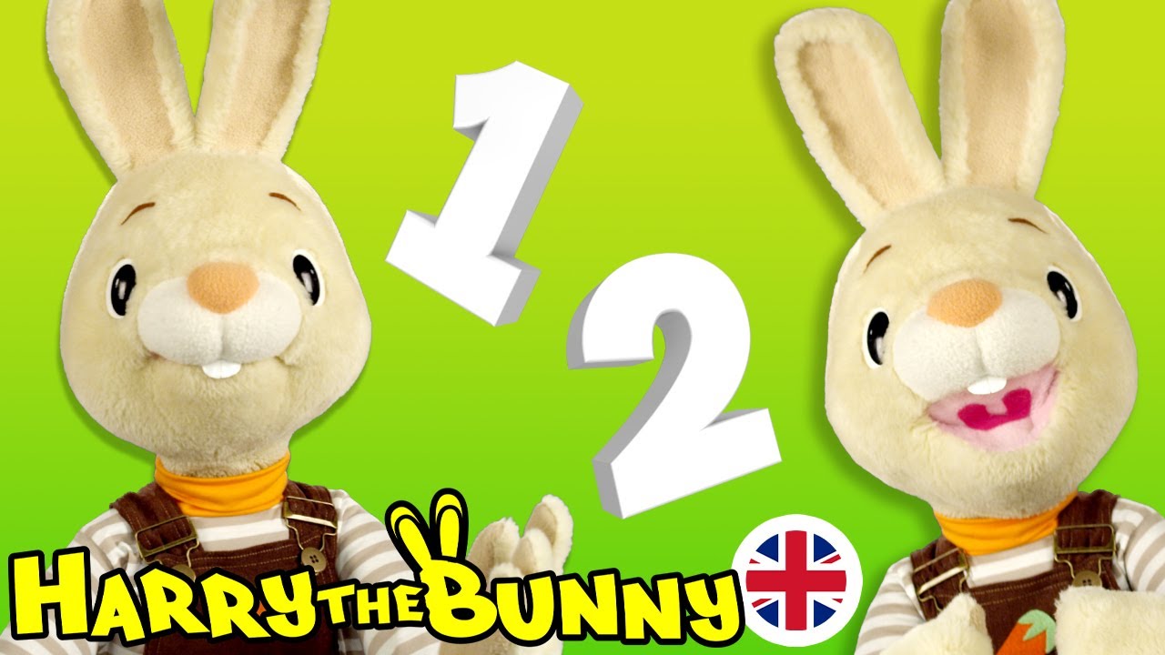 Baby Learning First Words w Harry the Bunny | Numbers 1 & 2 ...