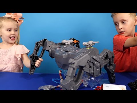 Crazy Justice League Movie Toys Robot Attacks the Kids! Toy Test by K-City