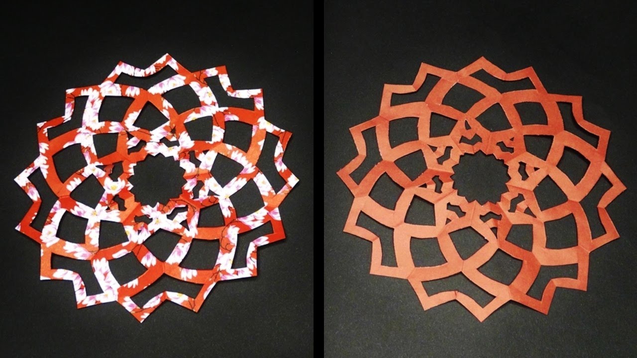 DIY How to Make an Easy Paper Cutting Flower Decoration | Beautiful ...