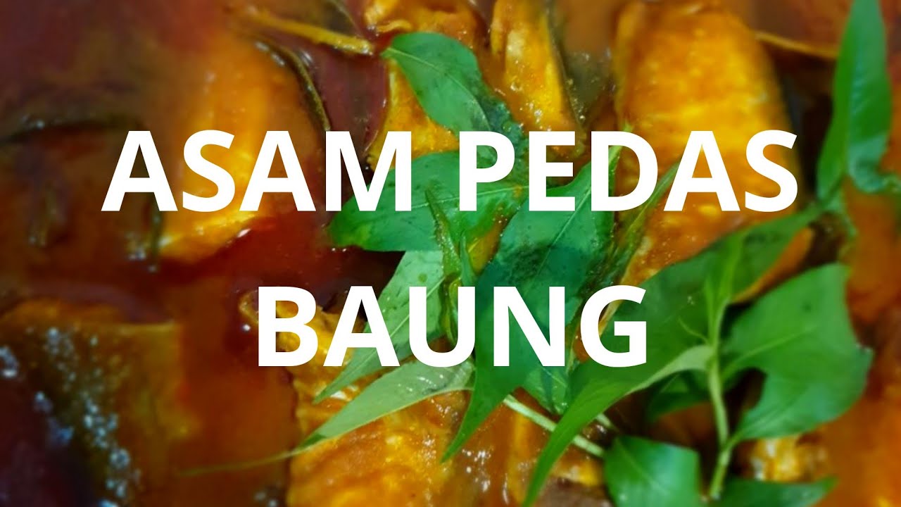 ASAM PEDAS IKAN BAUNG VERSI MUDAH & SEDAP guna serbuk cili 