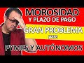 MOROSIDAD y plazos de pago, otro de los grandes problemas de AUTÓNOMOS y PYMES, corregir cálculo