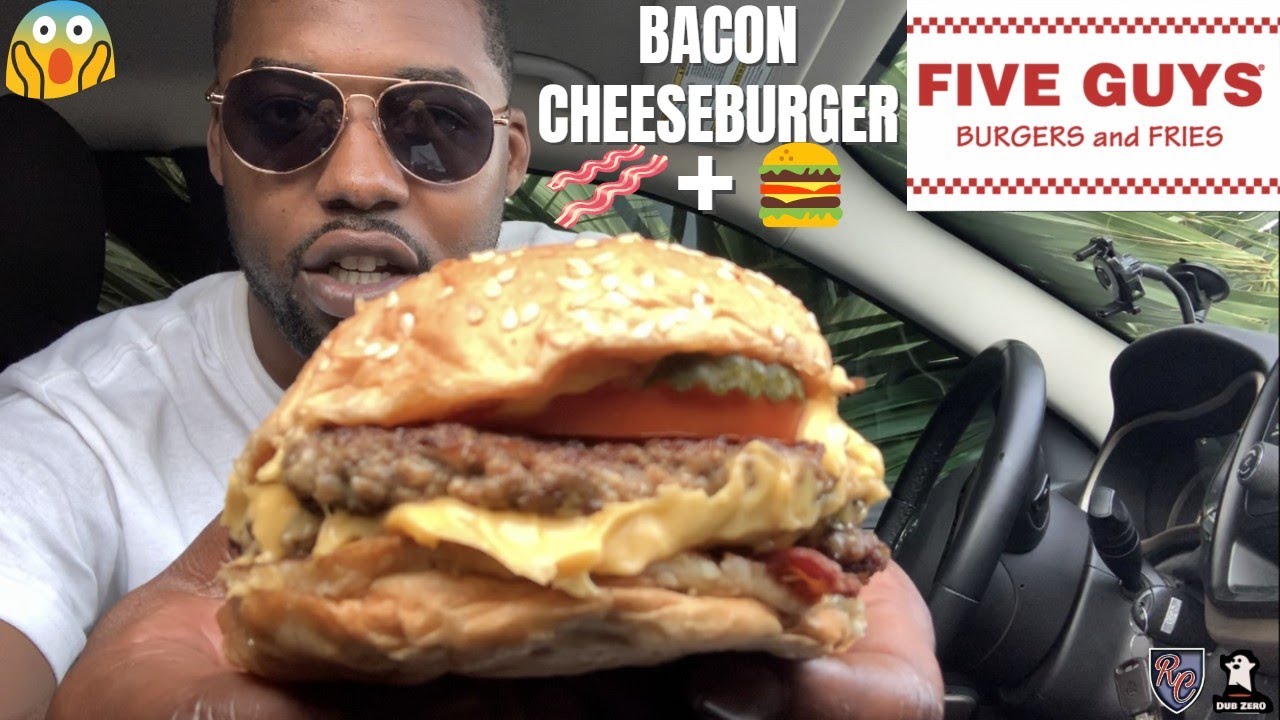 Five Guys Burgers and Fries Review Burger Review YouTube