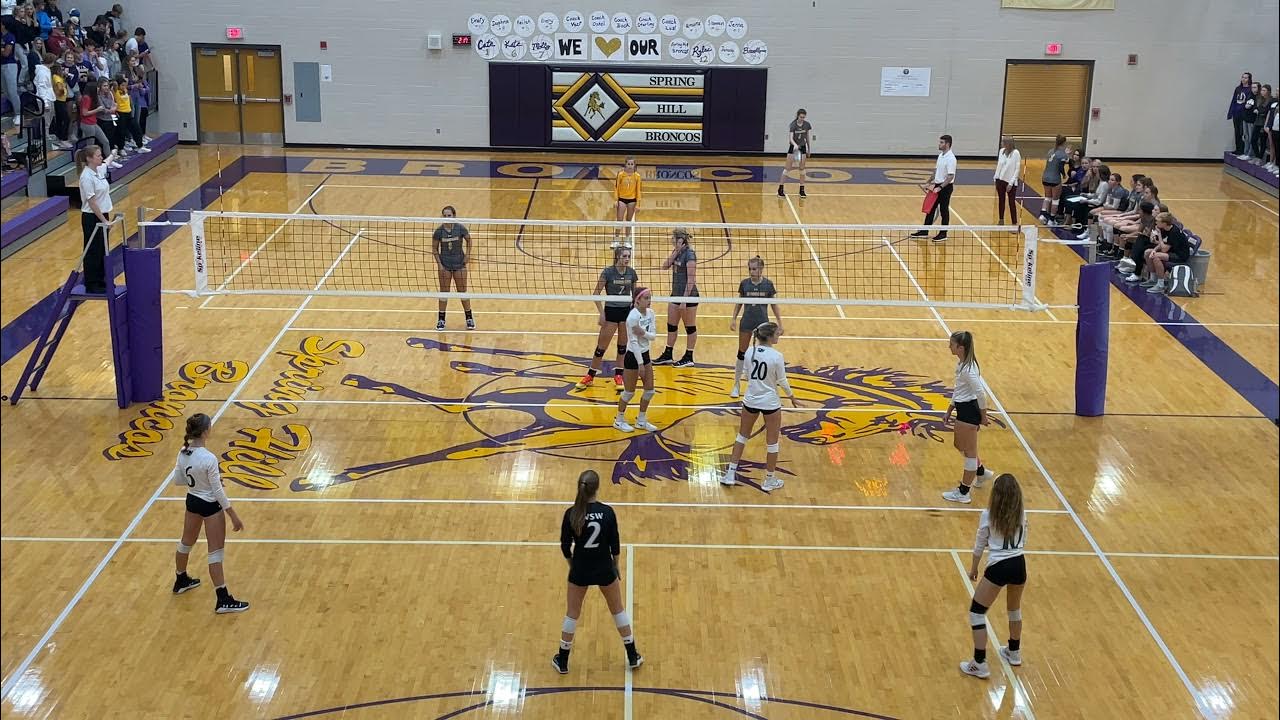 2021 KSHSAA Varsity Volleyball SubState BVSW vs. Spring Hill Set 1