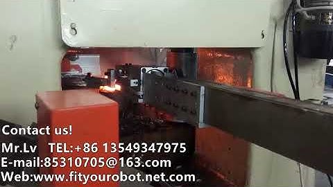 Nut automatic forging manipulator, forging manipulator, red punching manipulator