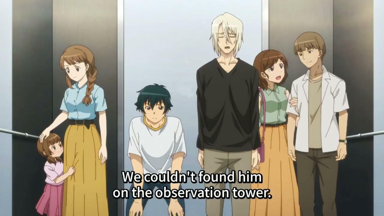 Maou climbs the tower 😂  Hataraku Maou-sama!! Season 2 Episode