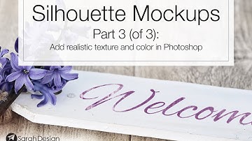 Silhouette Mockups 3 - Add Realistic Texture and Color