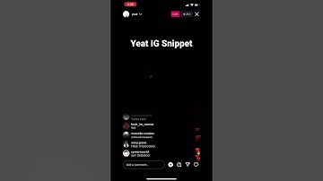 Yeat Snippet on IG Live