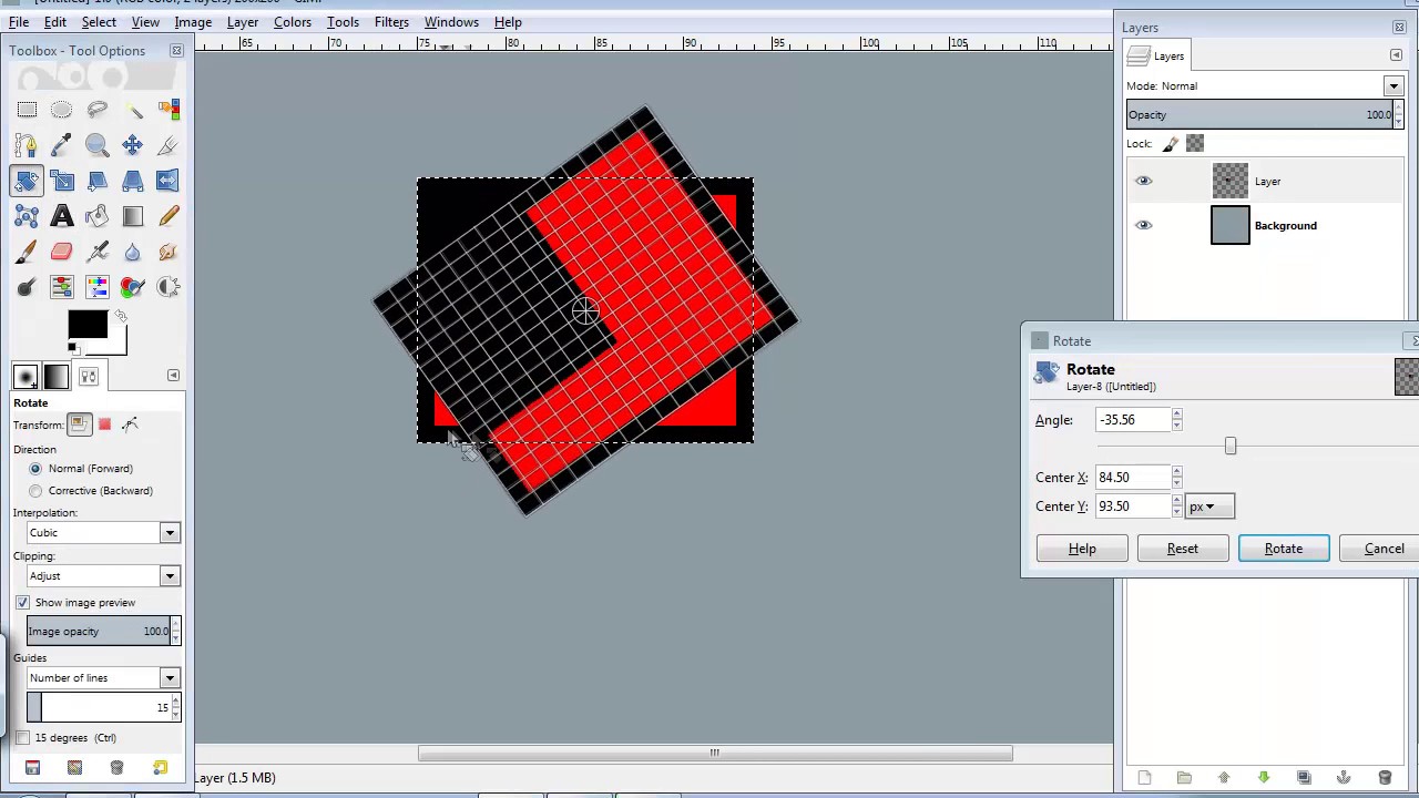 GiMP Pixel Art Set-up - YouTube