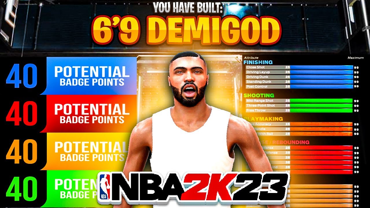 HOW TO MAKE THE BEST *6'9 DEMI GOD BUILD ON NBA 2K23 CURRENT GEN! - YouTube
