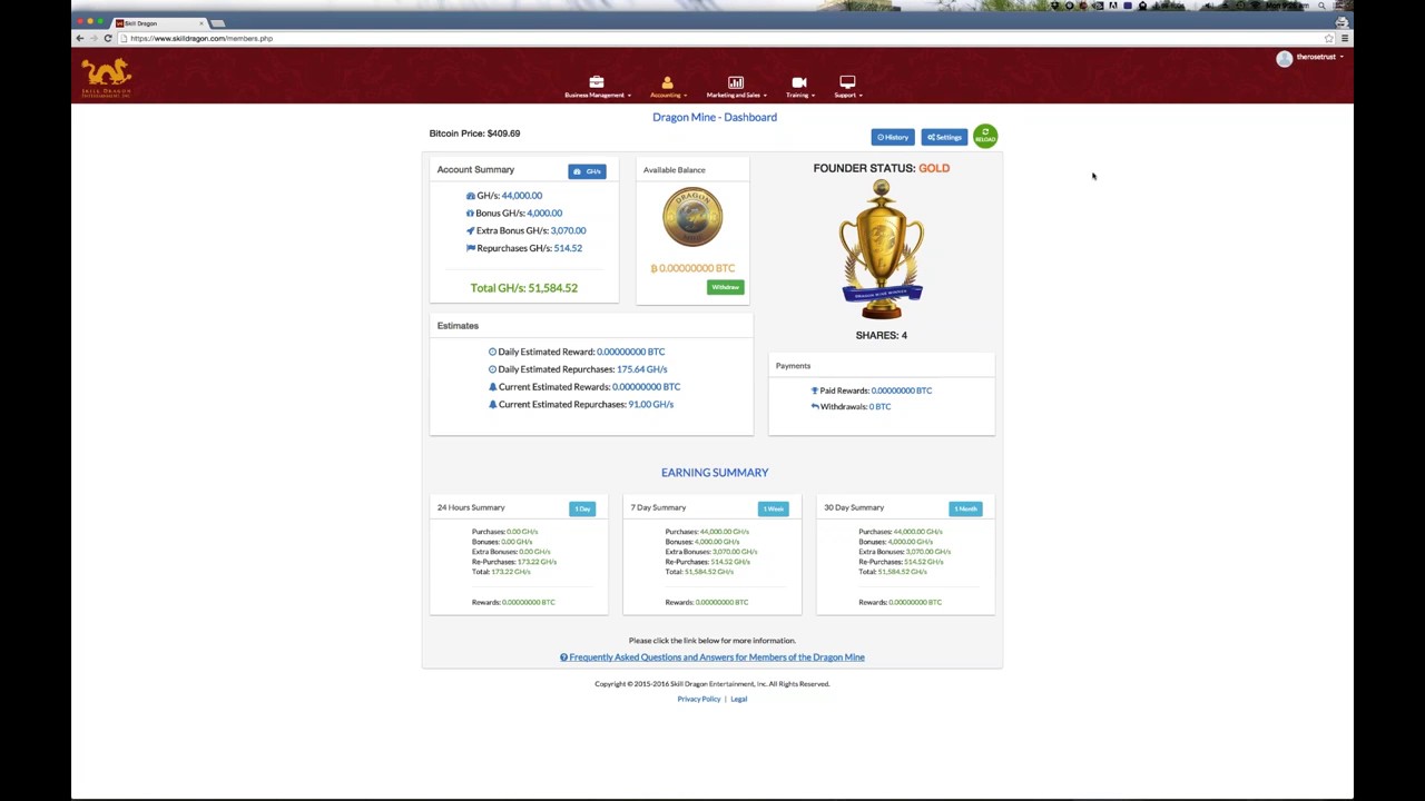 Dragon Mine ( Galaxy Mining ) Educational Overview