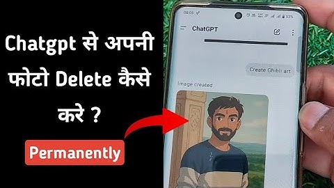 Chatgpt se apni photo kaise htaye || how to delete photos from chatgpt permanently
