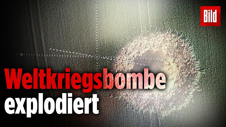 So sieht es aus, wenn eine Weltkriegsbombe explodiert