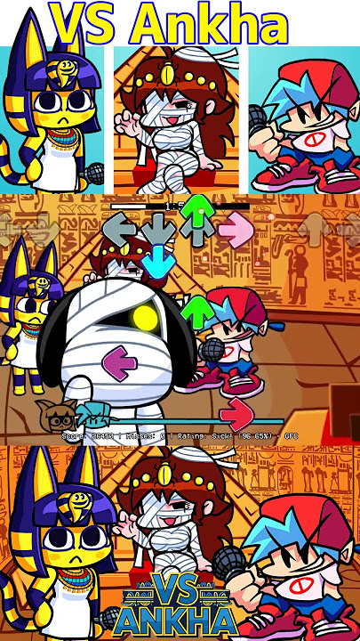 Friday Night Funkin The Ankha Beat Crossing VS ANKHA #shorts
