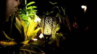 Led Solar Torch Garden Light