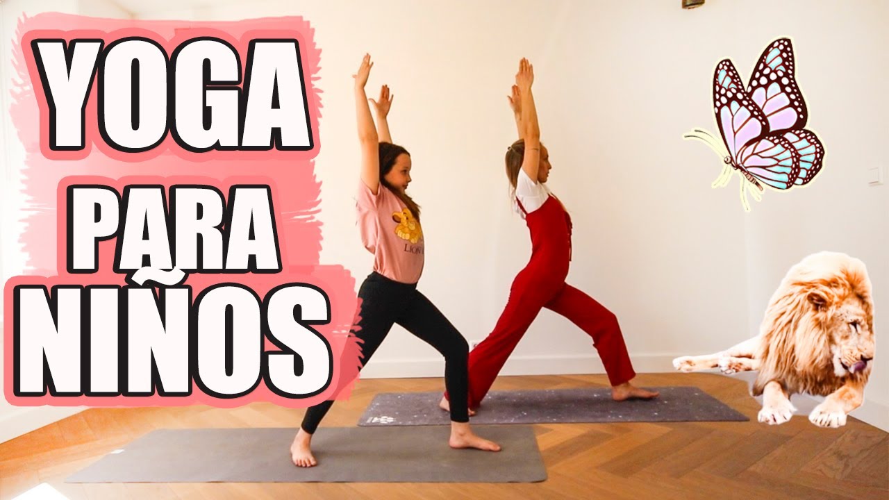 🦁YOGA PARA NIÑOS con animales 🦋Rutina de yoga para niños YouTube