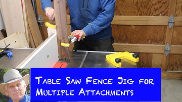 Jig for Your Table Saw Fence - Multipurpose Base and Several Accessory Fences