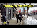 Toronto "Reopening" Walk on College Through Little Italy (Jan 31, 22)