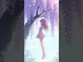昼の森のアニメ少女 / Stationary Kawaii Anime Girl Daydreami