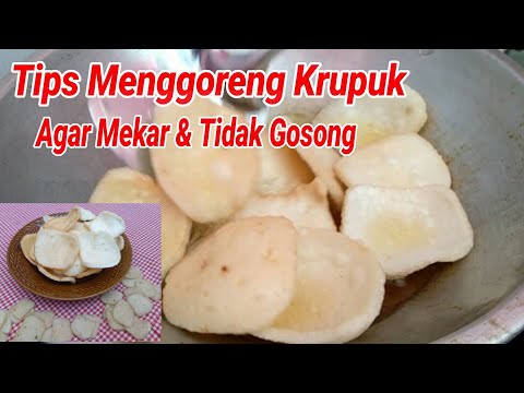 TIPS CARA MENGGORENG KERUPUK MAWAR AGAR MEKAR SEMPURNA || RESEP MAKANAN SIMPLE  || DAPUR MAMI 3K. 