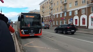 Пермь. Пригородный автобусный маршрут №148 обратно. Ул. Героев Хасана - Горный. НЕФАЗ 5299-40-57