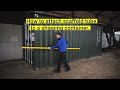 How to attach scaffold tube to a Shipping Container