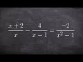 Math tutorial for solving rational equations