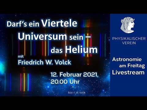 Darf’s ein Viertele Universum sein – das Helium