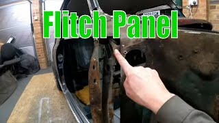 Flitch Panel Replacement  Classic Mini Workshop  Project Racing Green Pt.20