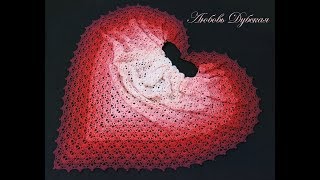 Красивая шаль. Мастер класс. Beautiful shawl. Master Class. Красивая шаль. Мастер класс. Beautiful shawl. Master Class.