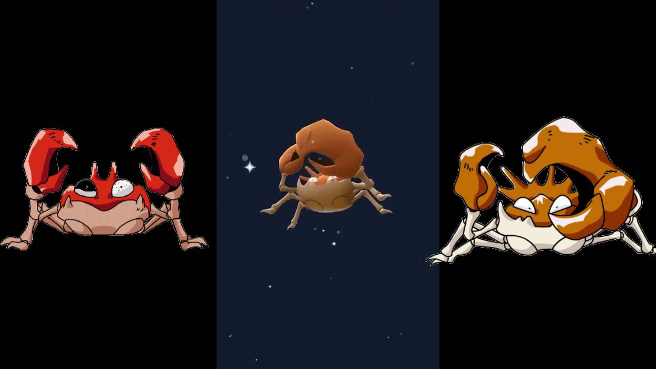krabby evolve to kingler pokemon go youtube krabby evolution chart
