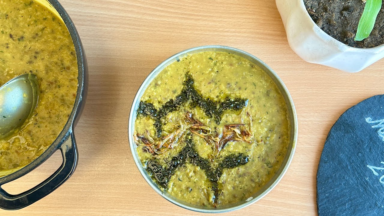 خواردنی کوردی کۆن/ ماشێنه یان شۆربای ماش به شێوازی ڕۆژهەڵاتی کوردستان