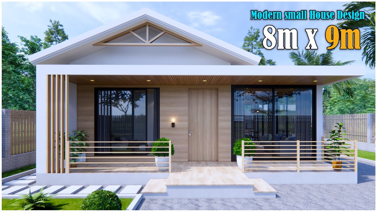 Modern Small House | 8m x 9m with 2Bedroom - YouTube