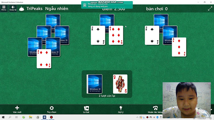Hướng dẫn chơi bài trong windows 10