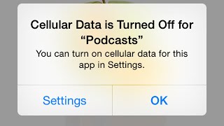 Cellular Data Is Turned Off