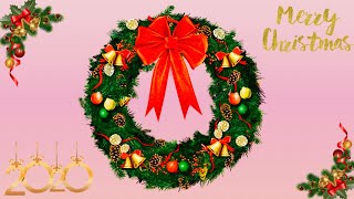 2020 Christmas decoration/how to make easy Christmas wreath #Christmas#2020christmas#diy#decoration