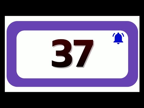 37 Seconds Countdown Timer With Sound Effect COLOR 4K   HD   1080