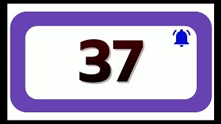 37 Seconds Countdown Timer With Sound Effect COLOR 4K   HD   1080