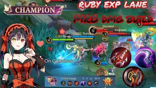 Celebrity Mobile legend - MRO tournament ruby exp lane dmg build endless battle - yusagi Net Worth