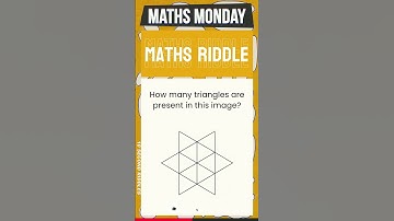 How Many Triangles Can You Count? Mind-Twisting Math Riddle!