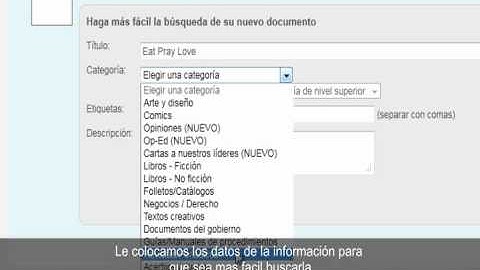 Subir un documento en Scribd