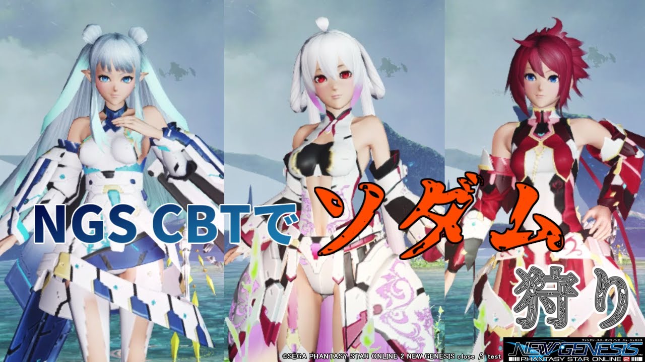 Pso2 Ngs Cbt 新しいグラフィックでソダムと戦う Youtube