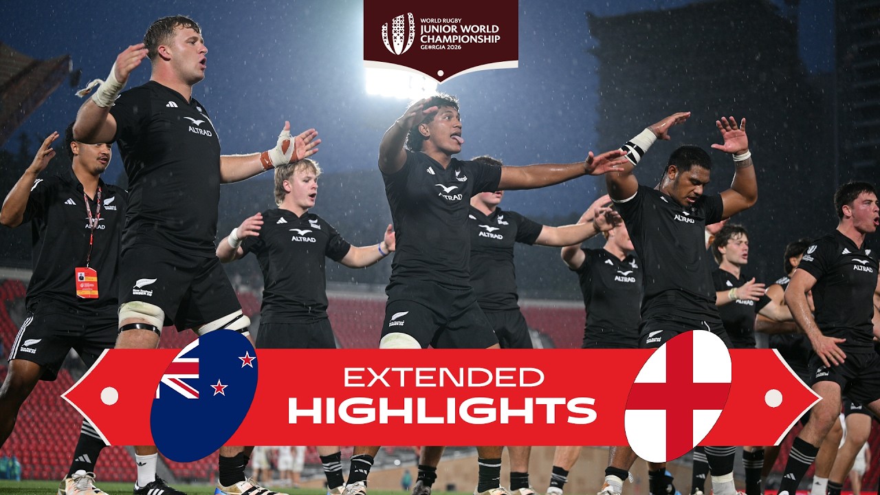 The Baby Blacks show UP 🇳🇿 | New Zealand v England | Junior World Championship | Extended Highlights