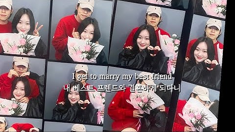 신부가 직접👰🏻‍♀️만든 셀프 식전영상🎥🖤 귀엽고 아련한 환승연애st | 🎶Lucky me-Jake Miller
