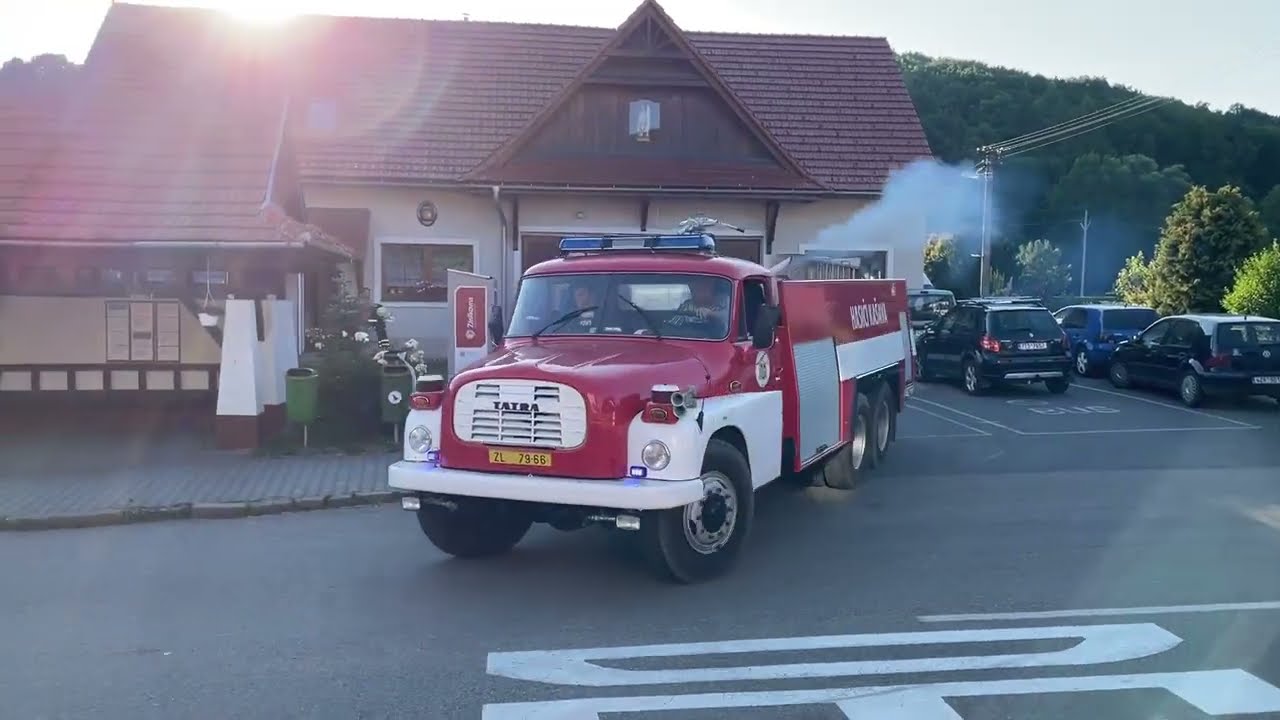 25. 7. 2022-SDH Kašava-Požár lesního porostu v obci Lukoveček-Tatra 148-CAS 32+DA Mercedes Sprinter